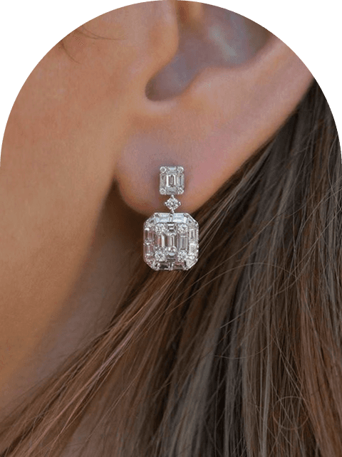 Elegant earring stud